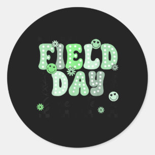 Field Day Green Team Colour Field Trip Team Game C Classic Round Sticker