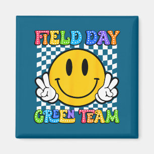 Field day green team funny for teacher kids field magnet