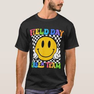Field day green team funny for teacher kids field T-Shirt