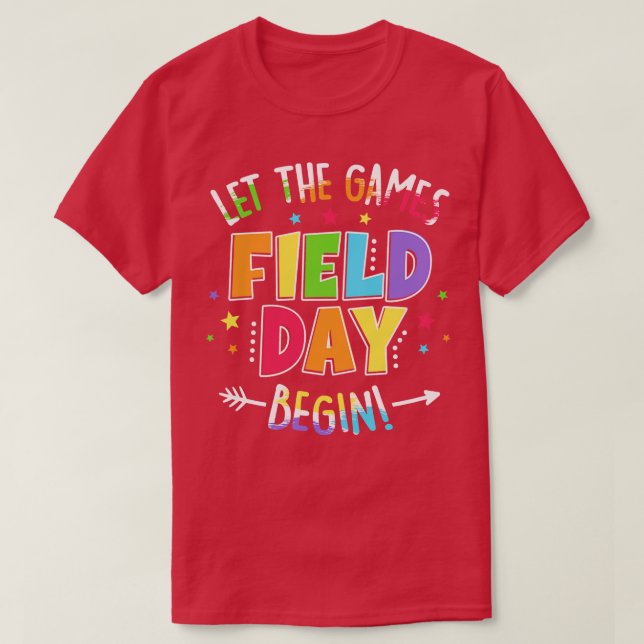 Field Day Let The Games Begin Kids Boys Girls Yout T-Shirt (Design Front)