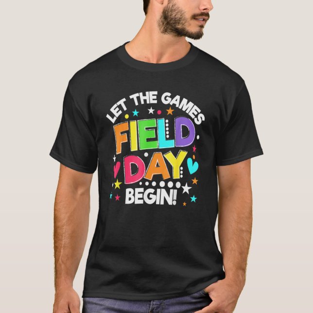 Field Day Lets The Games Begin Kids Boys Girls Tea T-Shirt (Front)