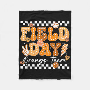 Field Day Orange Team Colour Field Trip Team Game Fleece Blanket