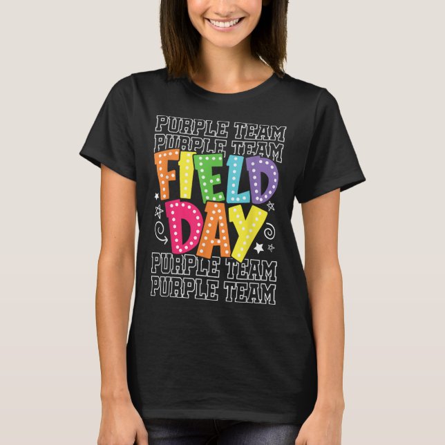 Field Day Purple Team Colour War Camp Team Game Co T-Shirt (Front)