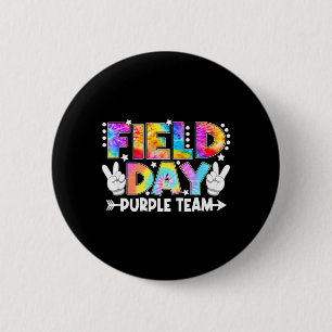 Field Day Purple Team Funny for Teacher Kids Field 6 Cm Round Badge