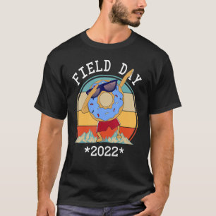 Field Day Red 2022 Doughnut Vintage Sunset End Of T-Shirt