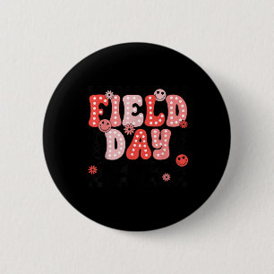 Field Day Red Team Colour Field Trip Team Game Com 6 Cm Round Badge
