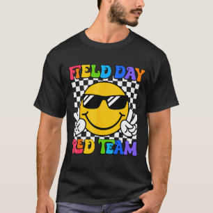 Field day red team funny for teacher kids field T-Shirt