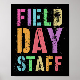 FIELD DAY STAFF Teacher Here for Summer Sport Poster