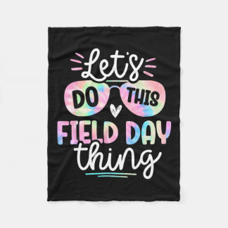 Field Day Tie Dye Field Day 0 Teachers Kids  Fleece Blanket