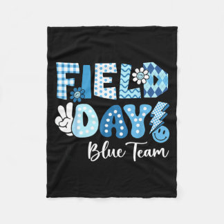 Field Day Trip Blue Team Colour Game Competition Fleece Blanket