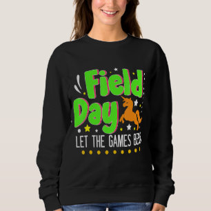Field Day Vibes For Teacher Kids Boy Field Day 202 Sweatshirt