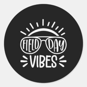 Field Day Vibes Fun  For Teacher Kids Field Day 20 Classic Round Sticker