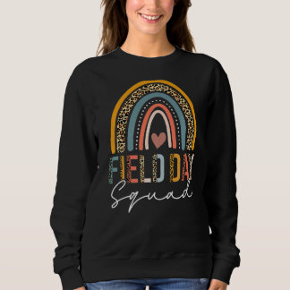 Field Day Vibes Leopard Last Day Of School Field D Sweatshirt
