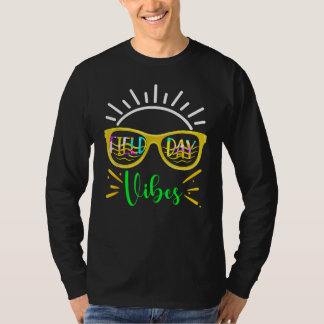 Field Day Vibes  Summer Glasses Teacher Kids Field T-Shirt