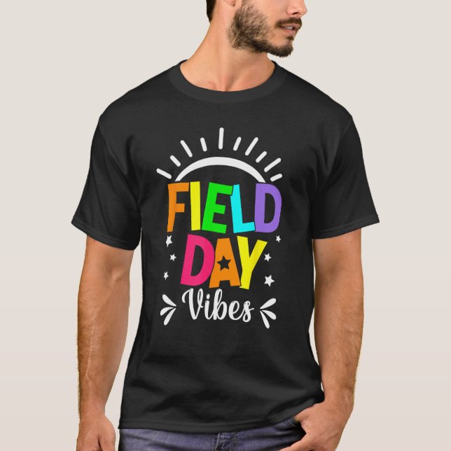 Field Day Vibes Teacher Boys Girls Kids Field Day  T-Shirt (Front)
