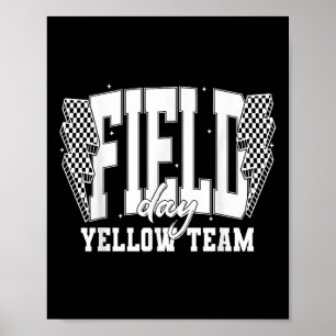 Field Day Yellow Team Colour War Camp Team Game Co Poster