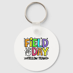 Field Day Yellow Team Funny For Teacher Kids Field Key Ring