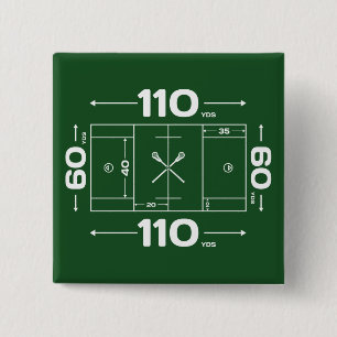 Field Dimensions 15 Cm Square Badge