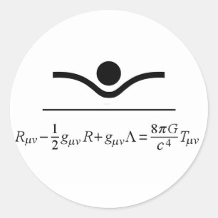 Field Equation Classic Round Sticker
