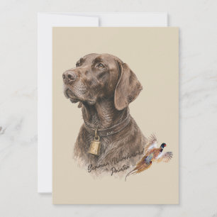 Field & Feather – German Shorthaired Pointer with  Invitation