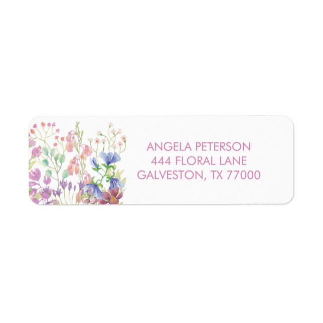 Field Floral Bridal Shower Mailing (Front)