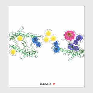 Field Flowers decor stickers