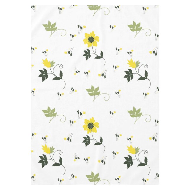 Field Flowers Pattern Tablecloth (Front)