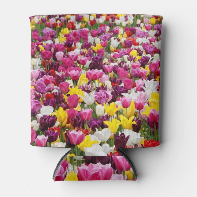 field full of tulips can cooler (Front)