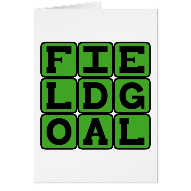 Field Goal, 3 Points in Football (Front)