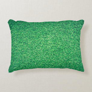 Field grass green lawn texture decorative cushion
