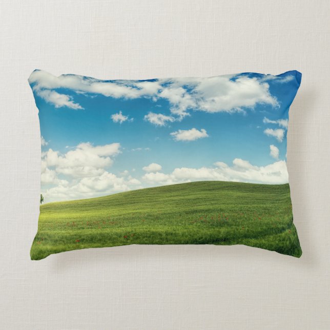 Field Grass Nature  Decorative Cushion (Front)