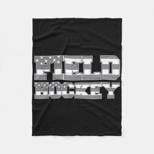 Field Hockey _12  Fleece Blanket (Front)