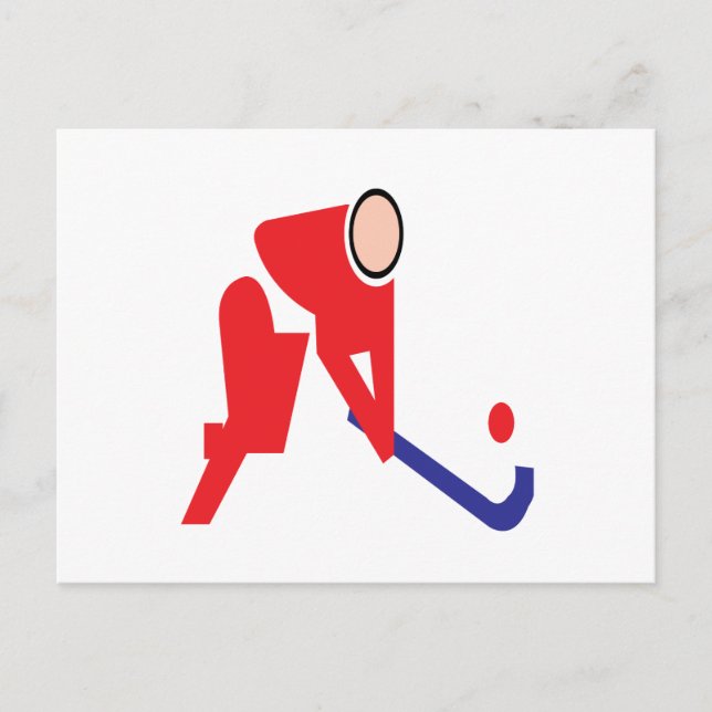 Field Hockey 5 Postcard (Front)