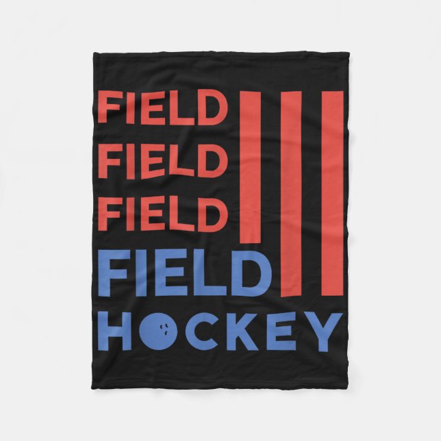 Field Hockey _7  Fleece Blanket (Front)