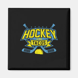 Field Hockey And Tacos Fan League Ice Hockey Playe Magnet