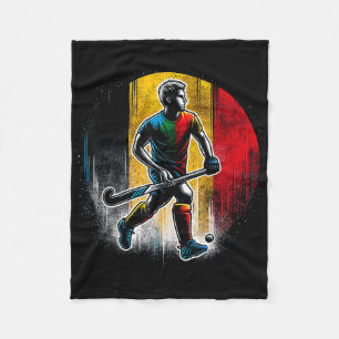 Field Hockey Belgium Men Belgian Flag Fieldhockey Fleece Blanket