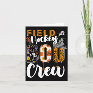 Field Hockey Boo Crew Halloween Matching Player  Card