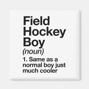 Field Hockey Boy Definition Funny Sports Magnet