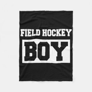 Field Hockey Boy - Field Hockey Player Fleece Blanket