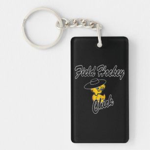 Field Hockey Chick #4 Key Ring