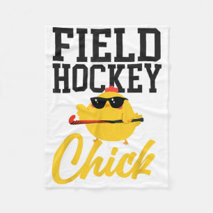 Field Hockey Chicken Field Hockey Chick _2 Fleece Blanket