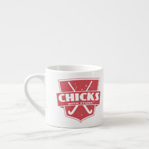 Field Hockey Chicks With Sticks Espresso Cup