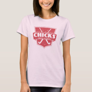 Field Hockey Chicks With Sticks Tee