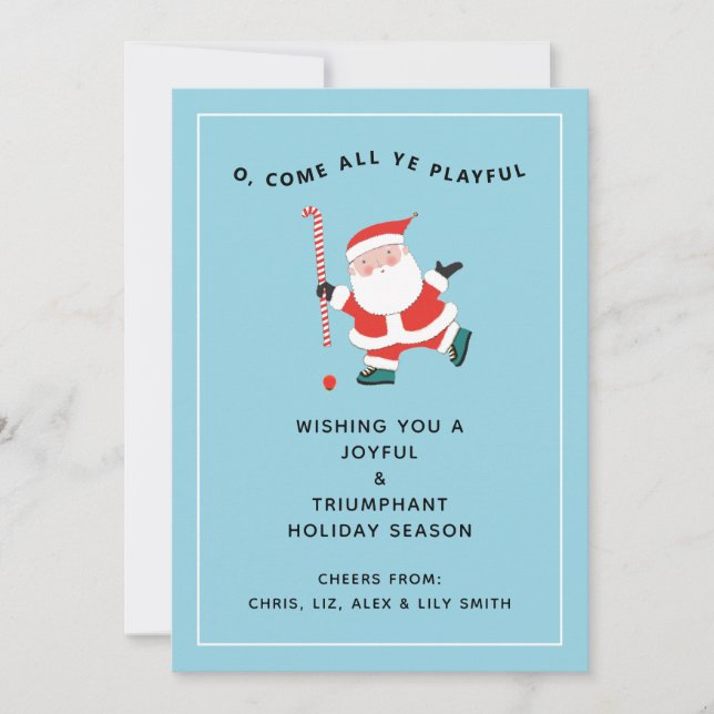 Field Hockey Christmas Cards (Front)