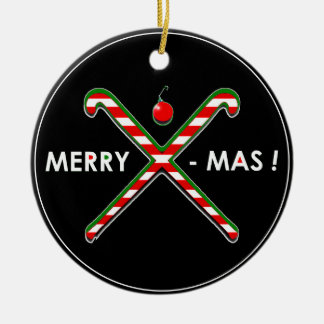 Field Hockey Christmas Ceramic Tree Decoration