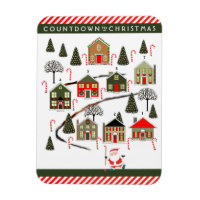 Field Hockey Christmas Countdown Magnet