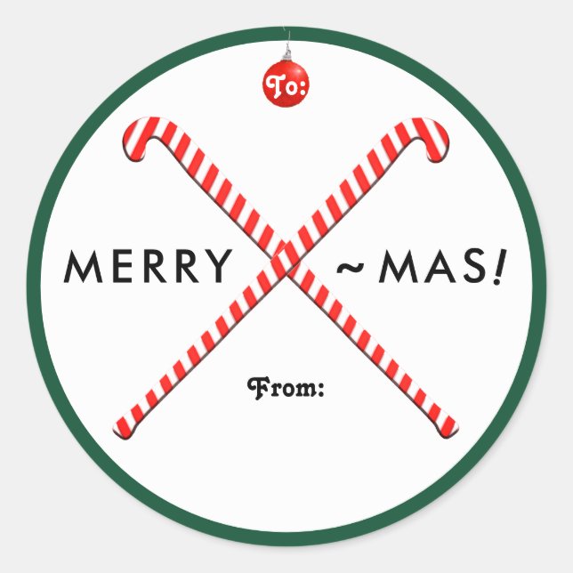 Field Hockey Christmas Gift Tags (Front)