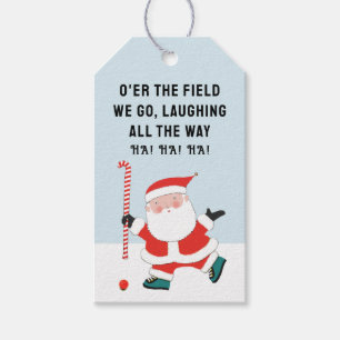 Field Hockey Christmas Gift Tags