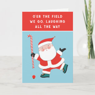 Field Hockey Christmas Holiday Cards