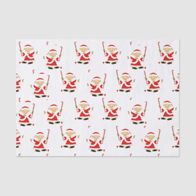 Field Hockey Christmas Holiday Gift Tissue Paper (Front)